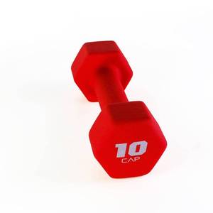 lot 30309 image: Pack of 2 CAP Neoprene Dumbbell 10lbs - Red