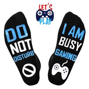 lot 32029 image: 2 Pairs of Do Not Disturb Im Gaming Socks