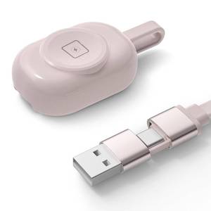 lot 32045 image: 2 Count of Charger for Apple Watch - Magnetic Fast Charger with USB-C & USB A, Portable 2 in 1 Charging Cable Compatible with Apple Watch Series 10987SEUltra
