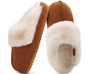 lot 32057 image: Womens House Platform Slippers -Chestnut Size 9