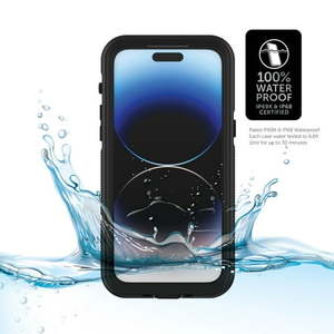 lot 32095 image: Body Glove Tidal Waterproof Phone Case for iPhone 14 Pro - BlackClear
