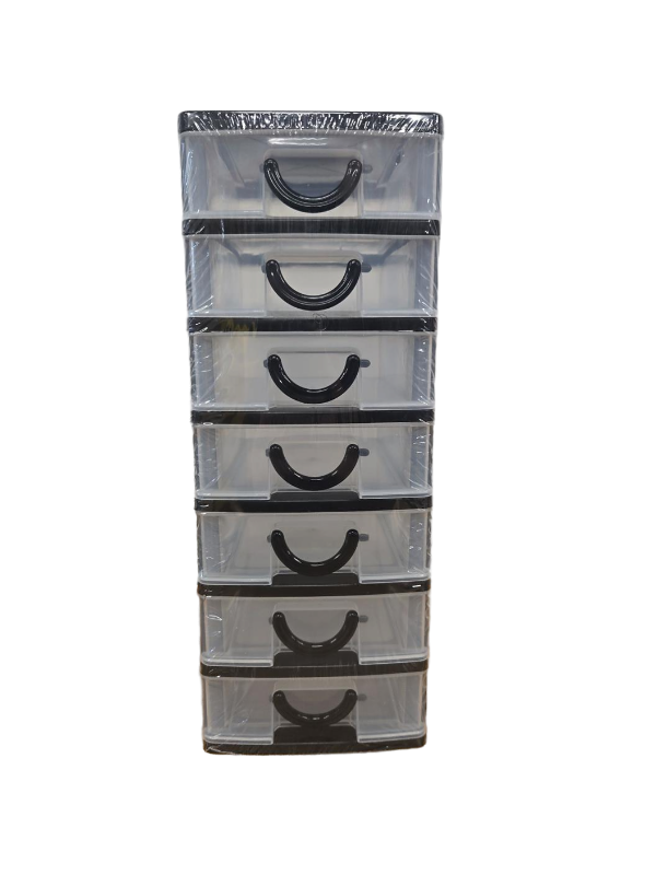 lot 10522 image: 7-Drawer Mini Storage Tower Organizer