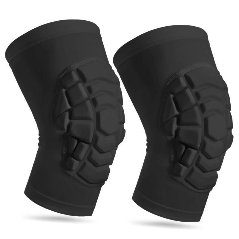 lot 7519 image: Wrestling Knee Pads for YouthAdult, Knee Compression Sleeve (#2) Black-2pcs, Small)