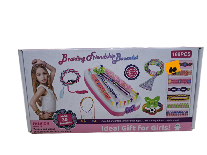 lot 13074 image: Braiding Friendship Bracelet Ideal Gif for Girls 189 Piece Set