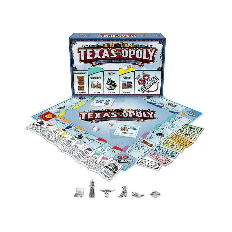 lot 6572 image: Late for the Sky Texas-Opoly Strategy Board Game  for Children Ages 8