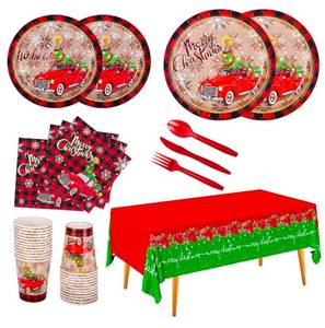 lot 32125 image: Christmas Party Supplies - Serves 25