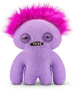 lot 15150 image: Fuggler Hairy Fuggs 9-Inch Purple Monster Plush Toy