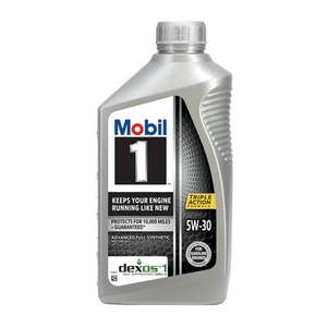 lot 30363 image: Pack of 2, Mobil 1 Advanced Full Synthetic Motor Oil 5W-30  1 Quart