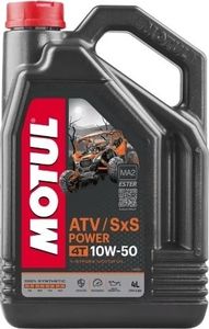 lot 30364 image: Motul ATV-Sxs Power 4t 100% Synthetic 10w50 4-Liter - Retail $59