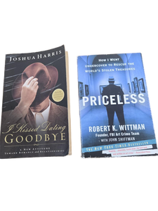 lot 32170 image: Two Paperback Books - I Kissed Dating Goodbye and Priceless