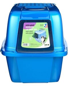 lot 13799 image: Van Ness Covered Cat Litter Box Extra-Giant -Grey (Stock Pic Different)