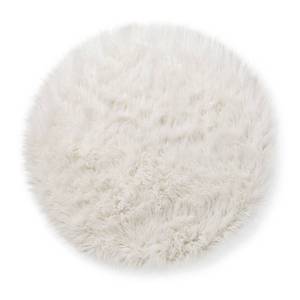 lot 15171 image: Faux Fur Round Kids Rug White - Pillowfort (36 Diameter)