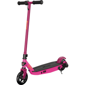 lot 30415 image: Razor Black Label E90 Electric Scooter - Pink  for Child Ages 8 and up to 20 lbs up to 10 mph (Not Working)- Retail $68