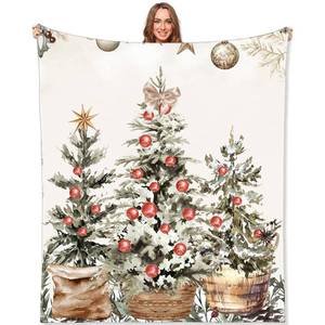 lot 32221 image: Christmas Red Berry Blanket 50x60