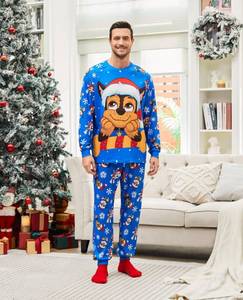 lot 32278 image: Paw Patrol Christmas Pajamas Set for Holiday Mommy and Me Cartoon Print Cozy PJs for Dad  Size - M