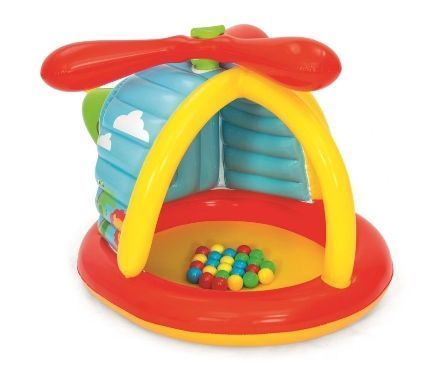 lot 16988 image: Fisher-Price Helicopter Ball Pit with 25 Play Balls, Ages 2