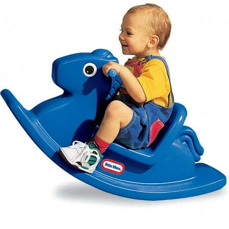 lot 30419 image: Little Tikes Outdoor & Indoor Balance Rocking Horse Toddlers  Girls Boys - Blue