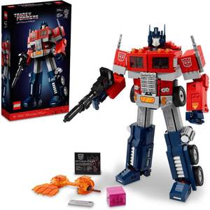 lot 13809 image: LEGO Icons Optimus Prime, Transformers Robot Model Set 10302 (SEE DETAILS)