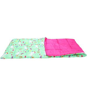 lot 13836 image: CRCKT Kids Rectangular Sleeping Bag  -Multi-Color Unicorn Print