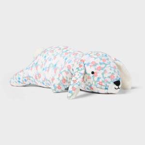 lot 15235 image: Floral Bunny Weighted Plush Kids Throw Pillow - Pillowfort (See Pic #3)