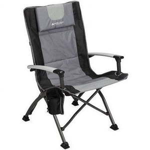lot 30465 image: Ozark Trail High Back Camping Chair Black  Adult - Retail $84