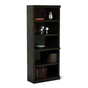 lot 30484 image: Better Homes & Gardens 71  Ashwood Road 5 Shelf Bookcase - Black (SEE DETAILS)