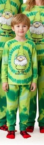 lot 32401 image: Christmas Pajamas Tie Dye Green -Kids-34 Years