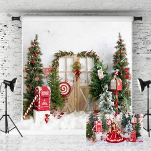 lot 32413 image: Christmas Photography Backdrop (8x8ft)