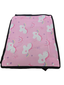lot 32427 image: Kids Travel Tray Table Cover with Unicorn Pattern