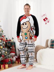 lot 32459 image: Christmas Pajamas Sets Gingerbread Theme -Mens XL