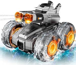 lot 32468 image: Remote Control Car with Water Gun, Waterproof RC Monster Truck Toys 4WD All-Terrain RC Cars, Gesture Sensing Rc Stunt Car