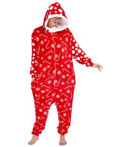 lot 32470 image: Christmas Pajamas Candy Cane Costume -Unisex S