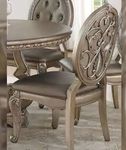 Northville PU and Antique Silver Tufted Side Chair (Set of 2) - Retail: $457