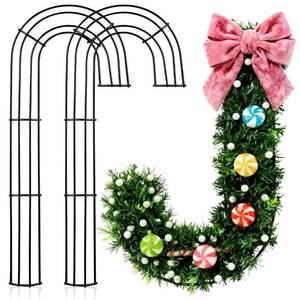 lot 13865 image: Candy Cane Wreath Frame 2 Pieces 11.8 Inches- 6 Pack
