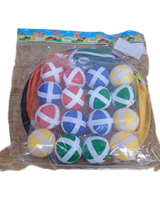 lot 13870 image: Kids Sticky Ball Safe Dart Game -4 Pack