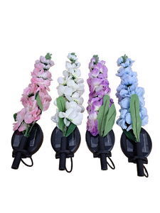 lot 13882 image: 4 Pack of Multicolored Garden Solar Lights