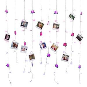 lot 13889 image: Celestial Garden Roses Curtain Lights with Clips