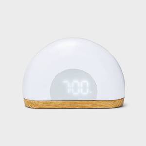lot 15314 image: Wake Up Light Rise with Wood Kids Nightlight - Pillowfort