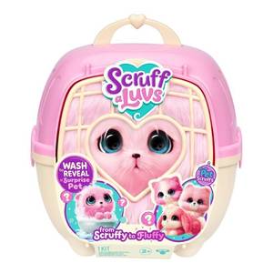 lot 15318 image: SCRUFF-A-LUVS Single Pet - Pink Stuffed Dog, Cat, or Rabbit Toy, 8.66 Polyester Doll
