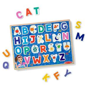lot 15321 image: Melissa & Doug Ms. Rachel Wooden Phonics Alphabet Sound Puzzle Ages 2