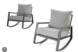 Better Homes &Gardens  MARLOW 2PK ROCKER SET - GREY - Retail: $200