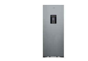 lot 30505 image: Galanz 6.5 Cu Ft Compact Refrigerator with Water Dispenser Single Door Mini Fridge, Stainless Steel Look, ENERGY STAR (SEE PICS) - Retail $198