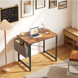lot 30526 image: Gianna 31 Computer Desk with Metal Frame, Waterproof Surface and Storage Bag