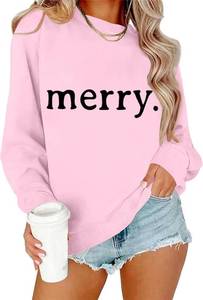 lot 32577 image: Merry Christmas Sweatshirt, Womens Size XL
