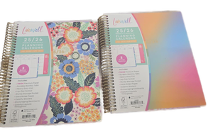 lot 32584 image: 2 Count of Livewell 2025-2026 Planning Calendar Set - Weekly Monthly Academic Planner