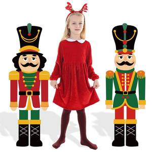 lot 32611 image: 2 Pcs- 3.3 Ft Christmas Nutcracker Cardboard Cutouts
