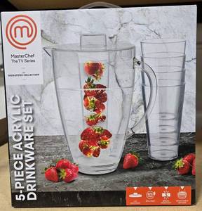 lot 143 image: MasterChef Signature Collection 5-Piece Drinkware Set