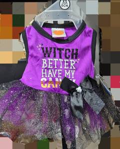 lot 146 image: Simply Dog Halloween Witch Costume with Tutu