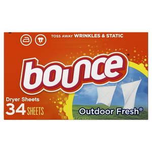 lot 156 image: Bounce Dryer Sheets with Outdoor Fresh Scent  34 Count