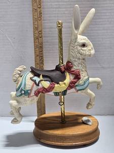 lot 162 image: Decorative Carousel Rabbit Figure with Arrowhead
